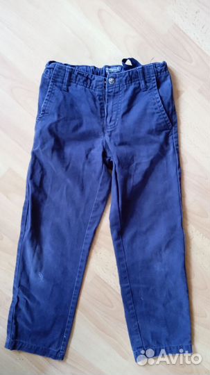 Брюки школьные темно-синие рост 128 см