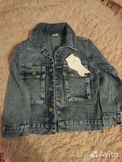 Джинсовая куртка для мальчика 104 110