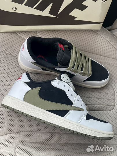 Nike air jordan 1 low travis scott olive