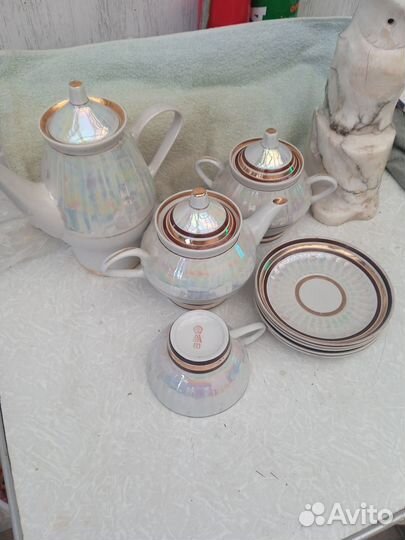 Чайно кофейный сервиз не полный. СССР