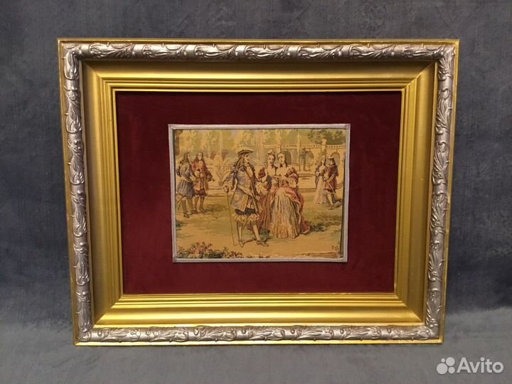 Картина с фарфоровой плакеткой