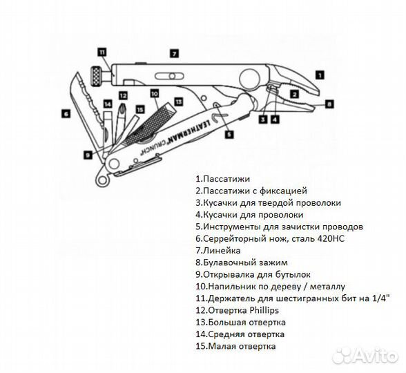 Leatherman Crunch новый (68010281N)