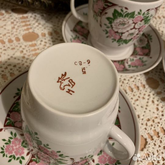 Чайные кружки фарфор Вербилки
