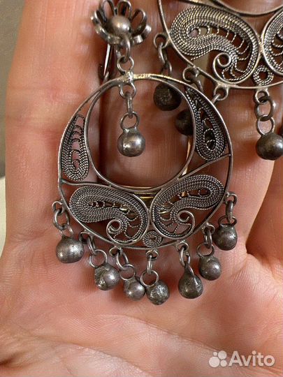 Серебряные серьги