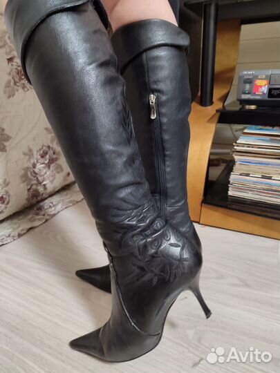 Сапоги женские ботфорты 38