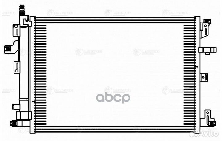 Радиатор кондиционера lrac1057 luzar