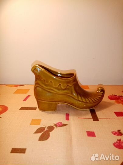 Сувенир Башмак керамический СССР