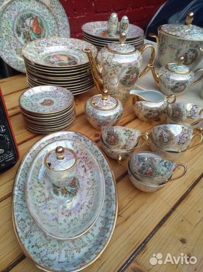 Сервиз чайностоловый гдр мадонна паутинка