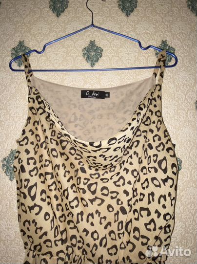 Платье женское леопардовое