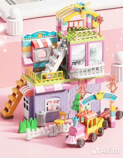 Конструктор Домик принцессы (аналог Lego duplo)