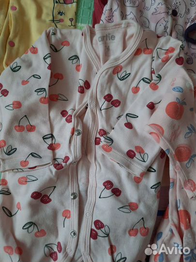 Комбинезоны слипы для девочки 68-74