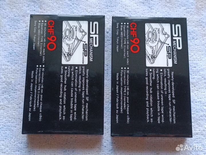 Аудиокассеты Sony CHF 90 2шт