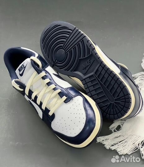 Nike Dunk Low Midnight Navy and White 36-39 EU