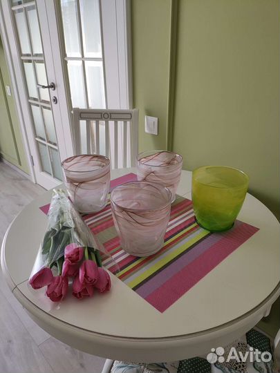 Цветочное кашпо стекло