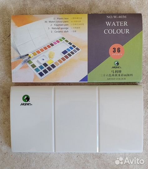 Акварельные краски Maries 36 цветов
