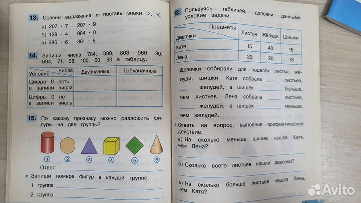 Математика Рабочая тетрадь 2 класс