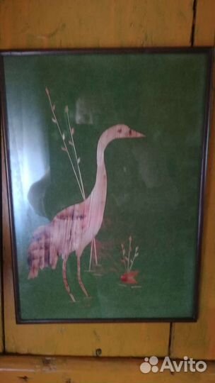 Панно журавль СССР
