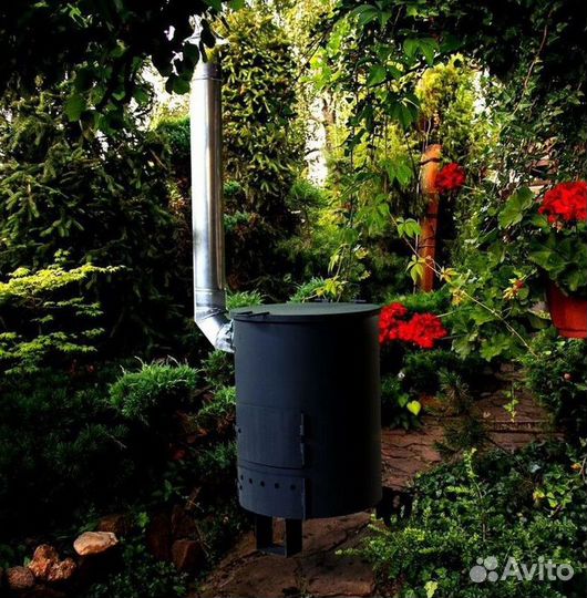 Печь для сжигания мусора Дымок-5 250 литров (5мм)