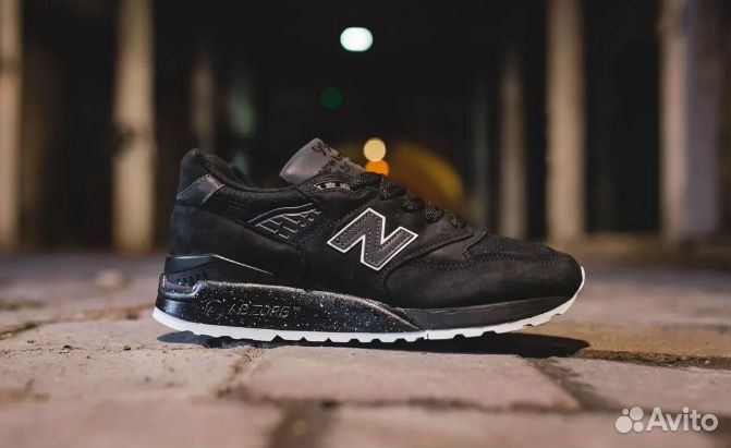 New balance 998 store black leather