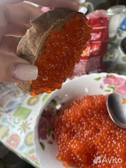 Красная икра кета