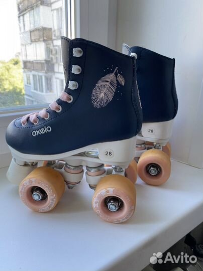 Ролики-квады oxelo для девочки 28 размер