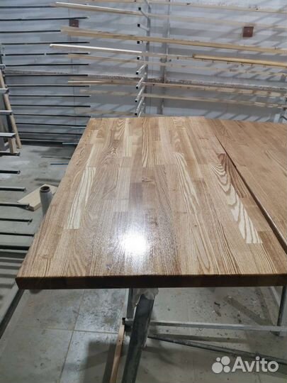 Компьютерный стол из ясеня 40х600х2000 масло osmo