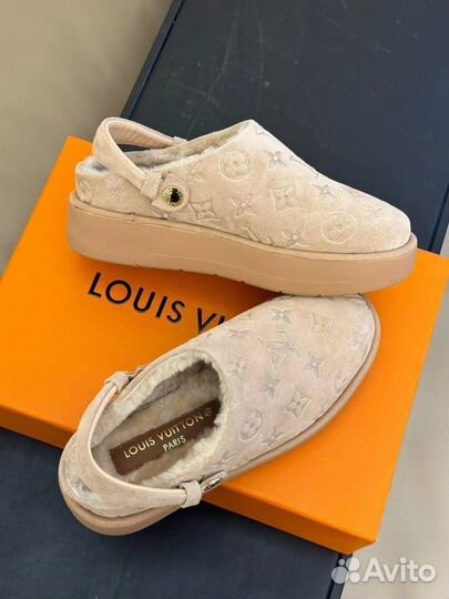 Мюли Женские Louis Vuitton Aspen Clog С мехом