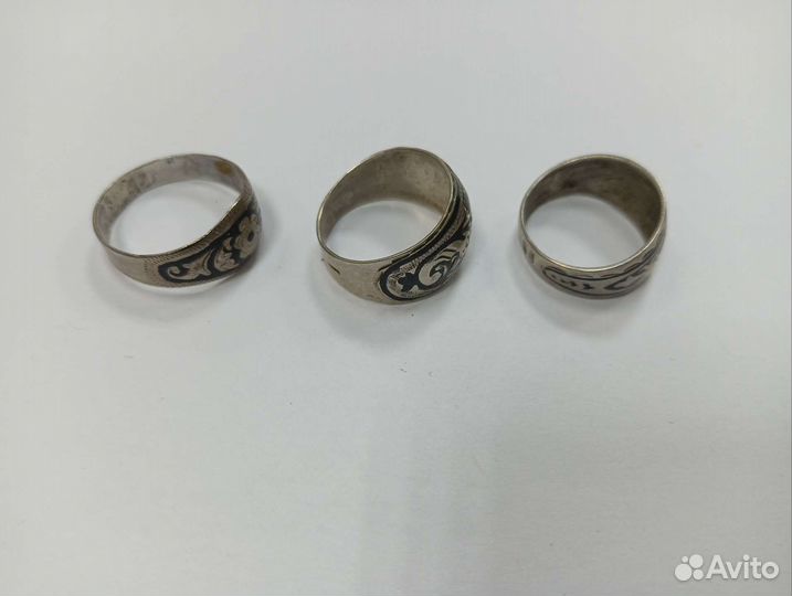Кольца СССР 875 серебро