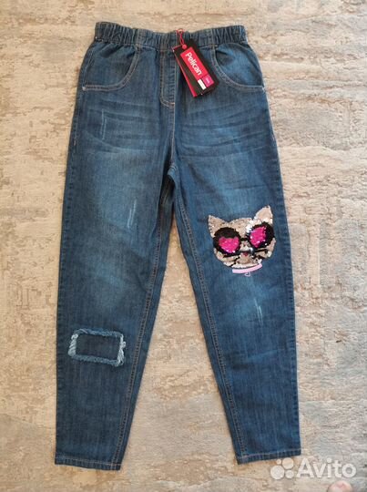 Новые джинсы на 9-12 лет