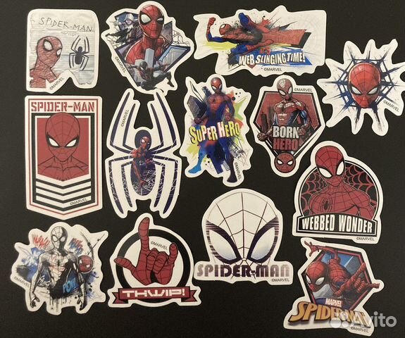 Наклейки Человек-Паук (Spider-man). Marvel