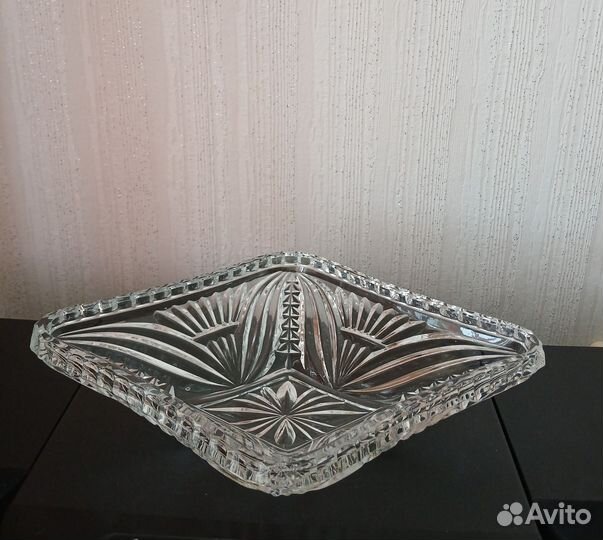 Блюдо хрусталь СССР