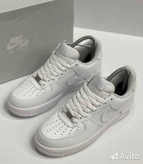 Кроссовки Nike Air force белые 5