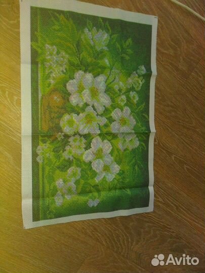 Канва с нанесенным рисунком для вышивки