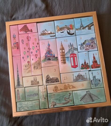 Адвент календарь с косметикой 24 окошка