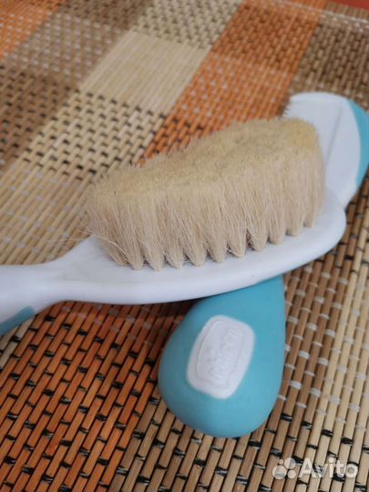 Расческа и щетка натуральная Chicco Baby Moments0+