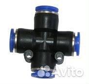 Фитинг четверник д.10*10*10*10 пвх