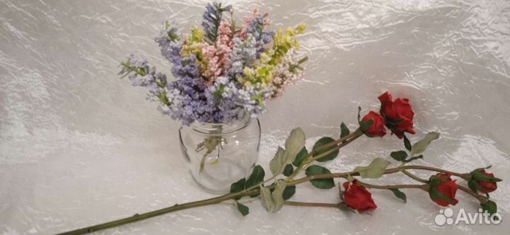 Цветы искусственные интерьерные букеты