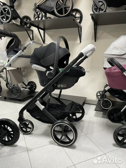 Коляска 3 в 1 Cybex Balios S Lux BLK Moon Black