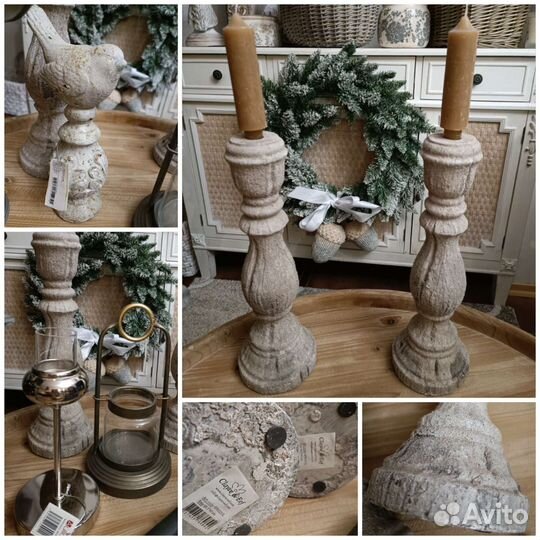 Подсвечник Clayre&Eef(Нидерланды) статуэтка птичка