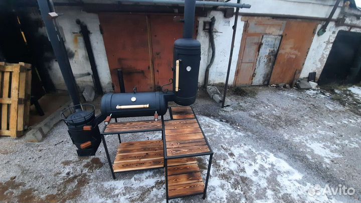 Мангал Гриль Смокер Казан Барбекю Коптильня