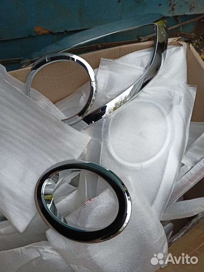 Хромированные накладки(компл)на Hyundai SantaFe