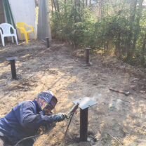 Монтаж винтового фундамента, Тосно