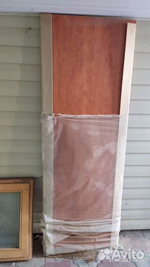 Балконная дверь деревянная