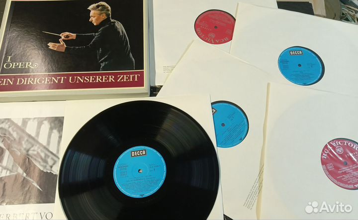 Tosca Aida Carmen Karajan винил Германия опера