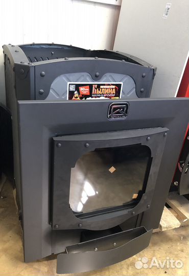 Печь для бани Былина-24 Ч Панорама