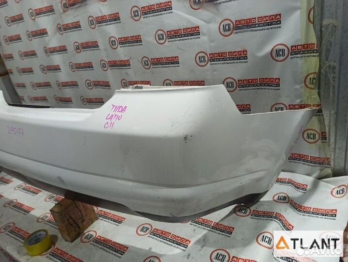 Бампер задний nissan tiida latio