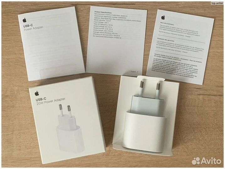 Адаптер питания Apple 20W Type-C