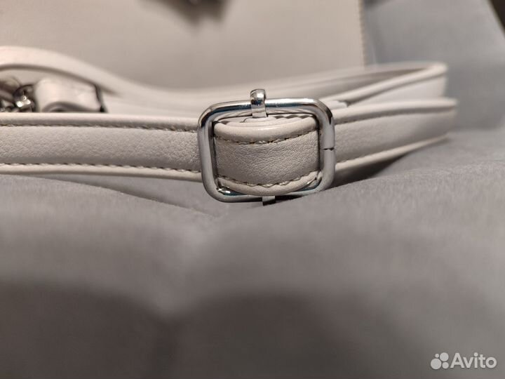 Сумка женская через плечо светло-серая