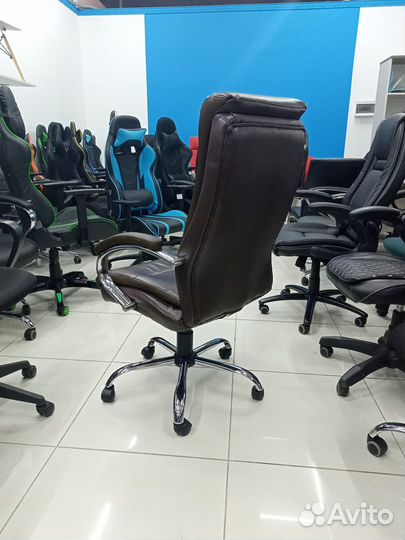 Кресло К-58 экокожа коричневый