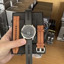 Garmin Fenix 7 Pro Sapphire Solar Titanium с кожан